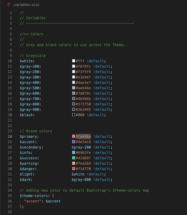 Sass Variables